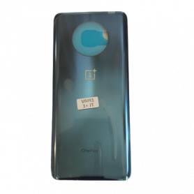 Vitre arrière OnePlus 7T Bleu - Avec logo + Adhesif