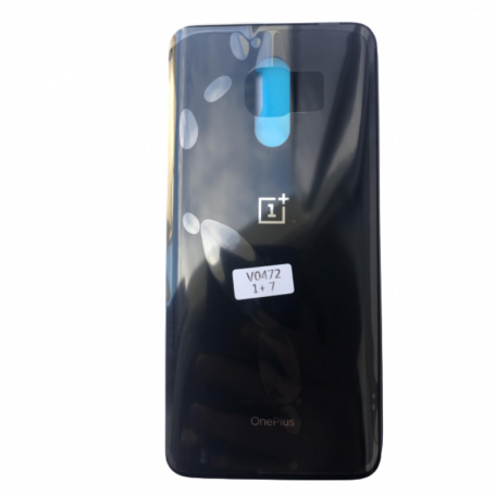 Vitre arrière OnePlus 7 Noir - Avec logo + Adhesif