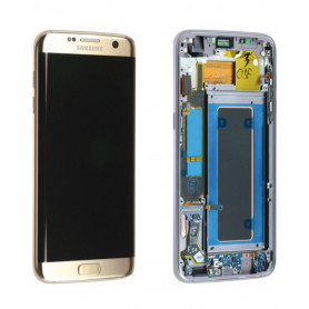 SAMSUNG Galaxy S7 Edge (G935F) Ecran Complet Or Platine (Service Pack)
