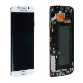Ecran Samsung Galaxy S6 Edge (G925F) Blanc (Service Pack)