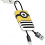 Câble USB / Lightning en Porte Clès Minions Tom TRIBE - 22cm (MFi)