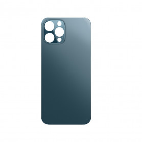 Vitre arrière iPhone 12 Pro Bleu (Grand trou)