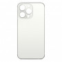 Vitre arrière iPhone 13 Pro Max Blanc (Grand trou) Sans Logo