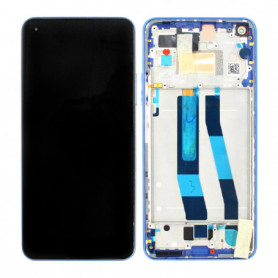 Ecran Xiaomi Mi 11 Lite 4G/5G NE Bleu + Châssis (Service pack)