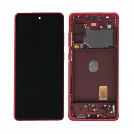 Ecran Samsung Galaxy S20 FE 4G/5G 2020 (G780/G781) + Châssis Rouge (Service Pack)