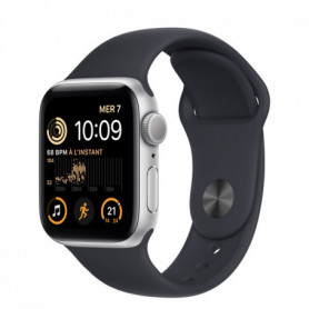Montre Connectée Apple Watch Series SE Cellular 40mm Aluminium Argent (Accessoires et Emballage d'origine) - Comme Neuf