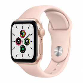 Montre Connectée Apple Watch Series SE 44mm Aluminium Rose (Accessoires et Emballage d'origine) - Comme Neuf