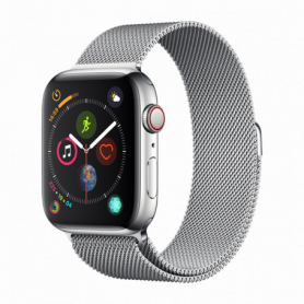 Montre Connectée Apple Watch Series 5 Cellular 40mm Aluminium Argent (Accessoires et Emballage d'origine) - Comme Neuf