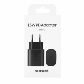 Adaptateur Secteur USB Type-C Samsung 15W Noir - Retail Box (Origine)
