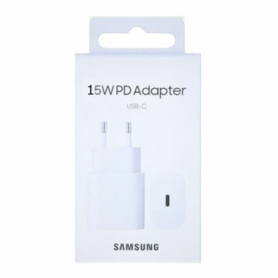 Adaptateur Secteur USB Type-C Samsung 15W Blanc - Retail Box (Origine)