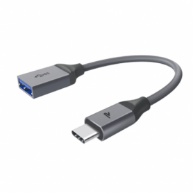 Câble Adaptateur USB-C / USB RAMPOW RCB-6 Gris - 0.2m