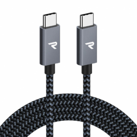 Câble USB-C / USB-C Nylon Tressé RAMPOW RAD-3 Navy - 2m