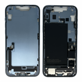Chassis Arrière iPhone 14 Plus sans Vitre Arrière avec Batterie Bleu (Origine Demonté) - Comme Neuf