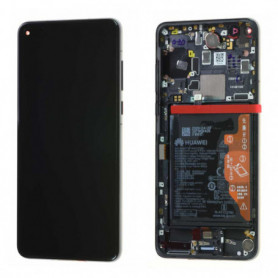 Ecran Huawei P40 Or Sur Châssis + Batterie (Service Pack)