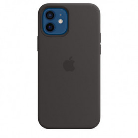 Coque en Silicone avec MagSafe iPhone 12 / 12 Pro Noir (Apple)