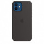 Coque en Silicone avec MagSafe iPhone 12 / 12 Pro Noir (Apple)