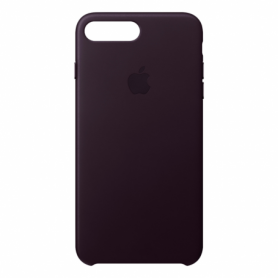 Coque en Cuir iPhone 7 Plus / 8 Plus Noir Aubergine (Apple)
