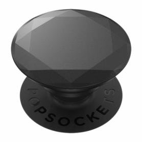 Support Téléphone Pop Socket PopGrip - Diamant Métallique Noir