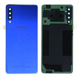 Vitre arrière Samsung Galaxy A7 2018 (A750F) Bleu (Service Pack)