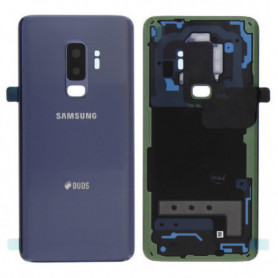 Vitre arrière Samsung Galaxy S9 Plus Duos (G965FD) Corail Bleu (Service Pack)