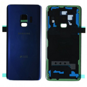 Vitre arrière Samsung Galaxy S9 Duos (G960FD) Corail Bleu (Service Pack)