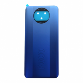 Vitre arrière Xiaomi Pocophone X3 Pro Bleu + Adhesif