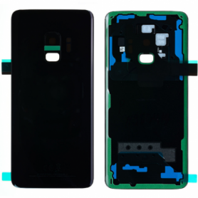 Vitre arrière Samsung Galaxy S9 (G960F) Minuit Noir (Sans Logo)