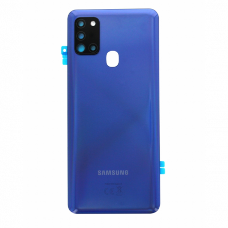 Vitre arrière Samsung Galaxy A21s Bleu (Original Démonté) - Grade AB