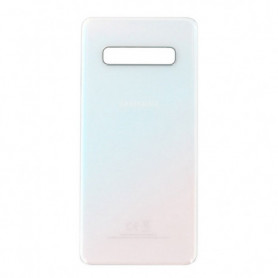 Vitre arrière Samsung Galaxy S10 Blanc (Original Démonté) - Grade AB