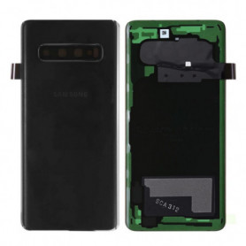 Vitre arrière Samsung Galaxy S10 Noir (Original Démonté) - Grade AB