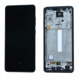 Ecran Samsung Galaxy A52 4G/5G 2021 (A525/A526) Noir + Châssis (OLED)