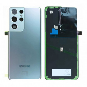 Vitre arrière Samsung Galaxy S21 Ultra Phantom Argent (Original Démonté) - Comme neuf