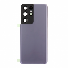 Vitre arrière Samsung Galaxy S21 Ultra 5G (G998B) Phantom Violet (Sans Logo)