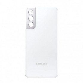 Vitre arrière Samsung Galaxy S21 5G (G991B) Phantom Blanc (Service Pack)