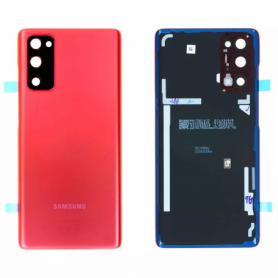 Vitre arrière Samsung Galaxy S20 FE 4G/5G 2020 (G780F/G781B) Rouge (Service Pack