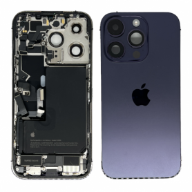 Châssis Arrière iPhone 14 Pro avec Batterie Violet intense (Origine Demonté) - Comme Neuf