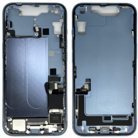 Châssis Arrière iPhone 14 sans Vitre Arrière sans Batterie Bleu (Origine Demonté) - Comme Neuf