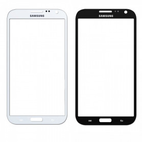 Vitre Samsung Galaxy Note (N7000) Blanc/Noir