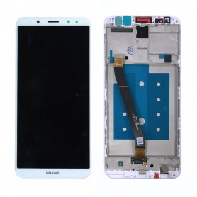 Ecran Complet Huawei Mate 10 Lite Blanc LCD + Vitre Tactile Sur Châssis Original