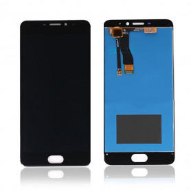 Ecran Meizu M5 Note Noir Vitre Tactile + LCD