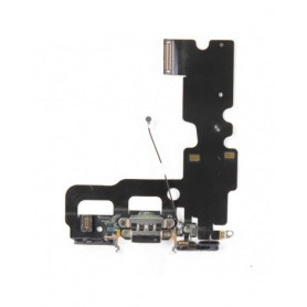 Connecteur de Charge iPhone 7 Noir + Antenne GSM + Prise Jack + Micro