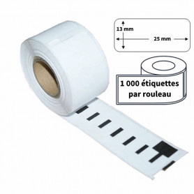 Étiquettes Compatibles Dymo 11353 - 25 X 13MM 1000 Étiquettes par Rouleau