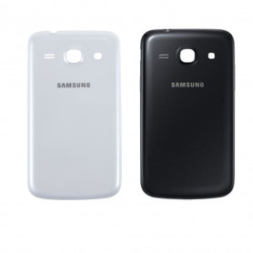 Cache Batterie Coque Arrière Samsung Galaxy CORE PLUS (G350) Blanc/Noir
